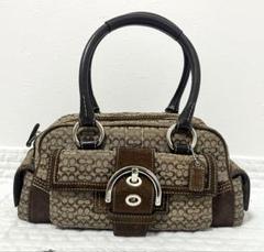 【美品】COACH : コーチ　ハンドバッグ シグネチャー ソーホー　3647 極美品】COACH : コーチ ハンドバッグ シグネチャー ソーホー