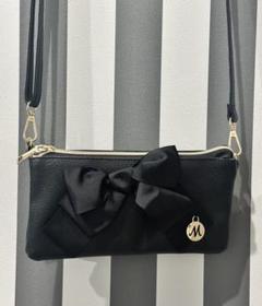 新品未使用⭐︎エムズグレイシーリボン付きショルダーバック リボン付き携帯用ショルダー | msgracy