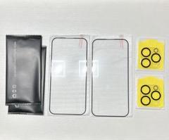 iPhone 15 Pro ガラスフィルム (2枚)+ カメラフィルム（2枚）