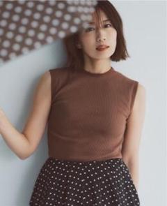 forme 東原亜希 2025sp スリーブレスコットントップ ネイビー 東原亜希 FORME 2025 SPRING PUFF SLEEVE BLOUSE