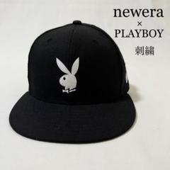 NEW ERA ニューエラ PLAYBOY コラボ 刺繍 ベースボールキャップ