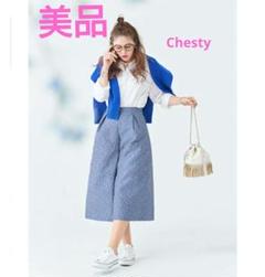 新品　チェスティ　ジャガード　フラワー　花柄　ショートパンツ　ピンク Chesty - チェスティ Chesty パンツ ショートパンツ 薔薇 花柄