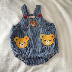 【ミキハウス】ストライプ クマロンパース 6500→5500円！