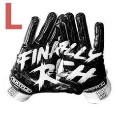 【L】BATTLE Finally Rich 2.0 アメフト グローブ Finally Rich