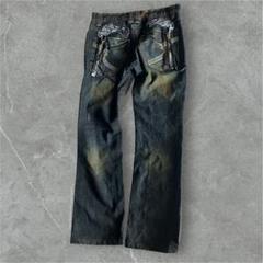Levi'sリメイクダメージフレア極太デニムパンツ グランジ　archive 2025年最新】グランジ デニムの人気アイテム - メルカリ