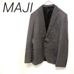 MAJI グレー ストライプ テーラードジャケット Lサイズ フォーマル