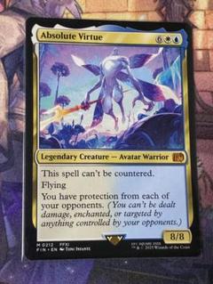 Mtg アブソリュートヴァーチュー拡張アート版foil 英語版 アブソリュートヴァーチュー/Absolute Virtue 【英語版】 [FIN