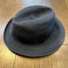 超美品 HERMES エルメス ハット ネイビー 麦わら帽子
