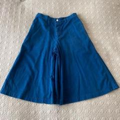 MHL コットンリネン フレアキュロットパンツ