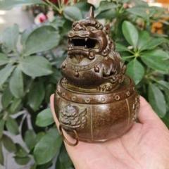 めでたい如意銅象 香炉 工芸品 美術品 置物 Yahoo!オークション -「象 ゾウ 置物」(銅製) (金属工芸)の落札