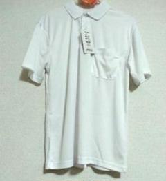 吸汗速乾　軽量　ポロシャツ　ホワイト　白　Tシャツ　半袖