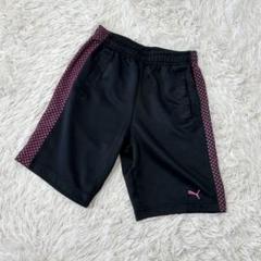 【c4937】Puma ハーフパンツ　ブラック　ウエストゴム　スポーツ　部屋着