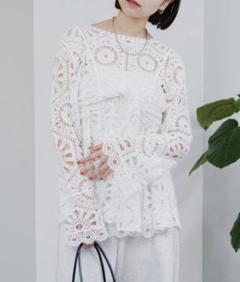 美品】クロシェトップス＆ ビスチェSET mystic 白 ホワイト