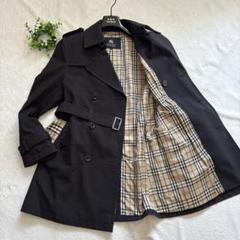 【美品】バーバリーブラックレーベル　スプリング コート　千鳥　ノバチェック　L 2025年最新】BURBERRY BLACK LABEL メンズ トレンチコートの人気
