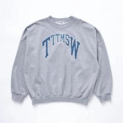 新品》TTT MSW 刺繍 クルー ネック スエット トレーナー 短丈 グレー 2025年最新】TTT_MSW メンズ トレーナー・スウェットの人気