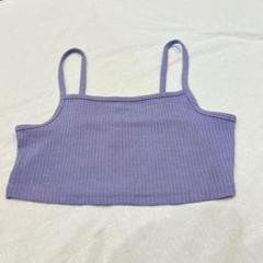 H＆M　ディバイデッド　キャミソール　クロップド丈　小さいサイズ　パープル　Ｓ