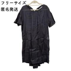 新品同様✨ピュアルセシン ラミーワンピース チャコールグレー ゆったり 夏服