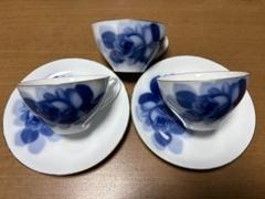 H792\" 大倉陶園 66A/8132 ブルーカラー 28㎝ 花生 The Okura スイートメモリー カップ&ソーサー