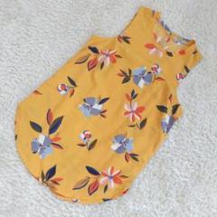アバクロンビーアンドフィッチ　花柄　ノースリーブシャツ　チュニック　オレンジ