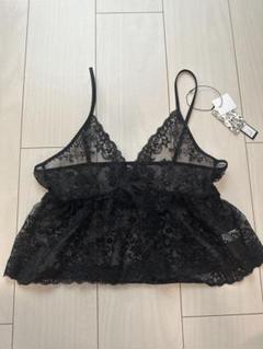 AROMATIQUE ブラックレースキャミソール