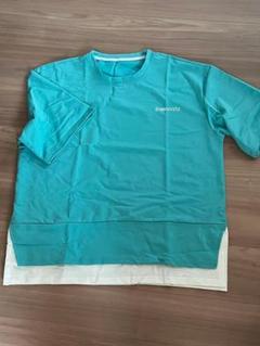 ♪ Tシャツ メンズ 半袖 大きいサイズ クルーネック blue 2X