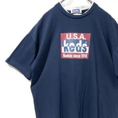 90's ビンテージ KEDS シングルステッチ 半袖Tシャツ オールド