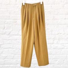 eanefaitmen ワイドパンツ タック入り 毛100％ センタープレス
