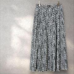 スプレイプレミアム【Ｆ】ロングフレアスカート ボトムス ウエストゴム レオパード