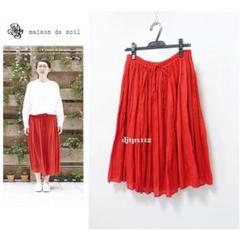 美品*カタログ掲載*メゾンドソイル*シルク コットン ギャザー