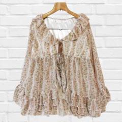 福袋 長袖 リズリサ LIZLISA 美品 ブラウス b778 Mサイズ 春夏秋 薄手 トップス