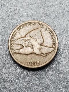 2629. 貴重 1858年 アメリカ イーグル 1セント 硬貨 2629.貴重1858年アメリカイーグル1セント 硬貨