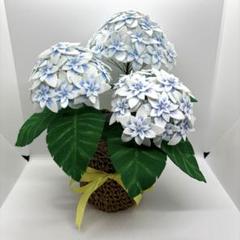 フェルトフラワー紫陽花