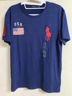 新品未使用 ポロラルフローレン USA Tシャツ ネイビー Mサイズのサムネイル