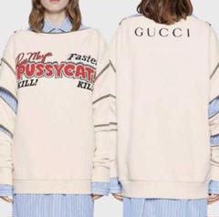 新品登場 GUCCI PussyCat スウェット - メルカリ トップス