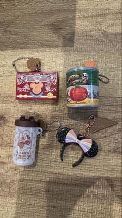 ディズニー カプセルトイ お菓子 カチューシャ4点セット