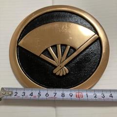 扇子デザインの家紋 約14cm