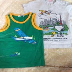 ファミリア スヌーピー Tシャツ タンクトップ 80 90 2点セット