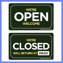 OPEN CLOSED オープンクローズ お店 看板 開店 閉店 店頭