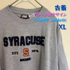 CADRE athletic パッチワーク 刺繍 古着Tシャツ XL グレー