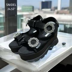 【未使用】SNIDEL スナイデル★フェイクファー⭐︎厚底ミュール/サボ/サンダル SNIDEL（サンダル）のフリマアイテム一覧