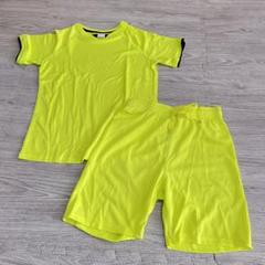 ✦キッズ半袖 Tシャツ ショートパンツ イエロー 130cm スポーツ
