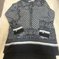 未使用！ZARA刺繍入り黒チュニック - メルカリ