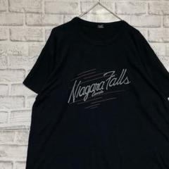 USA製90sヴィンテージTシャツ！シングルステッチ　ブラック半袖古着XL729