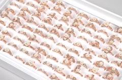 95] フェイクパール レディースファッションリング 100点 指輪