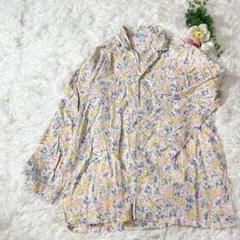 花柄パジャマ　長袖　部屋着　ルームウェア　可愛い　1533