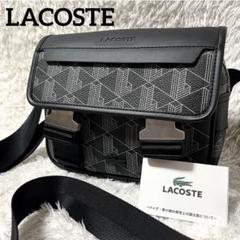 未使用級 LACOSTE ショルダーバッグ メッセンジャーバッグ PVC LACOSTE - ラコステ メッセンジャーバッグ ショルダー PVC 型