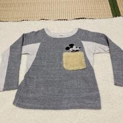 デニムダンガリー★mickeyコラボスウェット★130