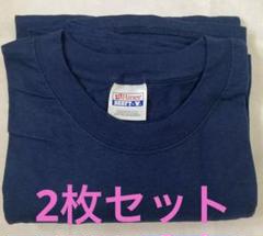 レア❗️90s Hanes BEEFY Tシャツ2枚　2XL ネイビー　未使用長袖