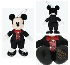❤︎BBBのミッキー&ミニーのペアぬいぐるみバッチほぼ美品❤︎ ディズニー ディズニーシー ビッグバンドビート BBB ぬいば
