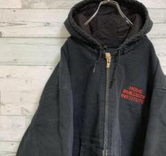 【希少サイズ】carhartt カーハート アクティブパーカー 刺繍 ロゴ